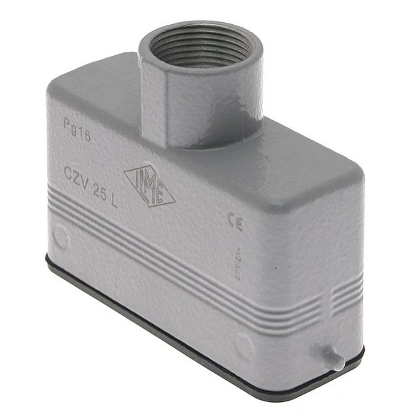 Mencom CZV-25L Standard, Rectangular Hood, size 66.16, 2 Pegs, Top PG16 cable entry | American Cable Assemblies