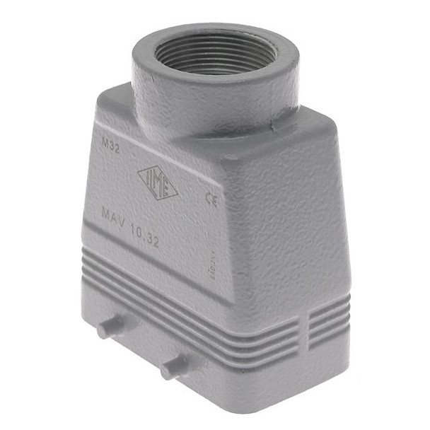 Mencom MAV-10.32 Standard, Rectangular Hood, size 57.27, 4 Pegs, Top M32 cable entry, High Construction | American Cable Assemblies