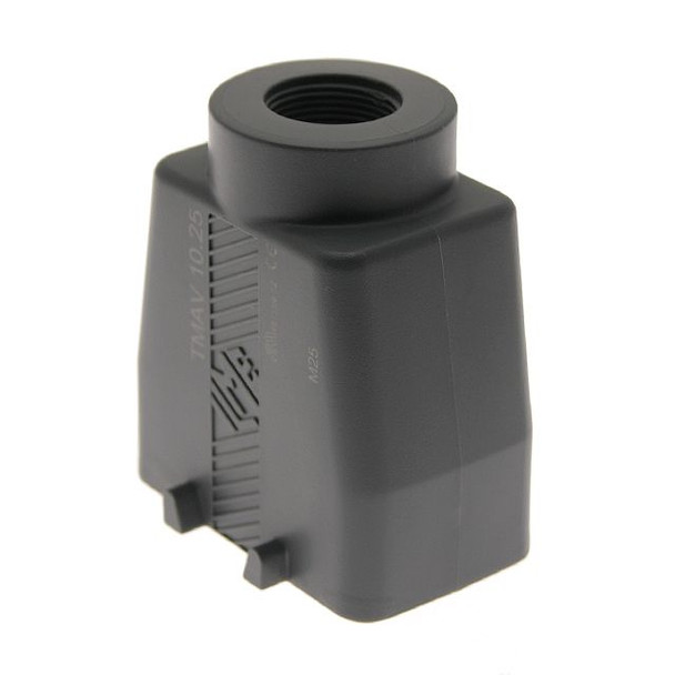 Mencom TMAV-10.25 Plastic, T Series, Rectangular Hood, size 57.27, 4 Pegs, Top M25 cable entry | American Cable Assemblies