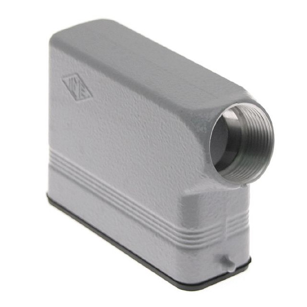 Mencom MZO-25L25 Standard, Rectangular Hood, size 66.16, 2 Pegs, Side M25 cable entry | American Cable Assemblies