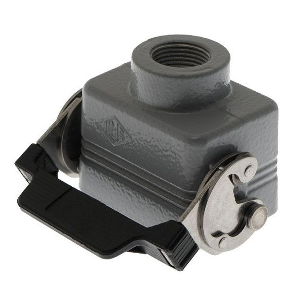 Mencom MHV-06LX20 Standard, Rectangular Hood, size 44.27, Single Latch, Top M20 cable entry | American Cable Assemblies