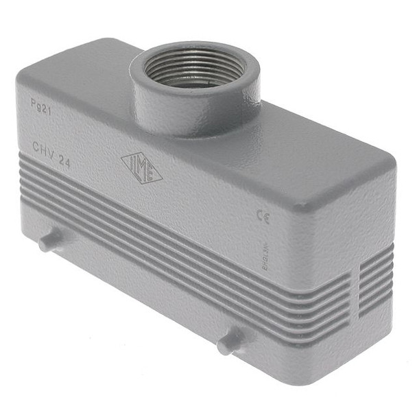Mencom CMV-16 Insulated, Rectangular Hood, size 104.27, 4 Pegs, Top PG21 cable entry | American Cable Assemblies