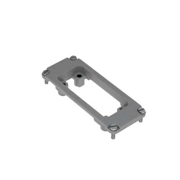 Mencom CR-15/16 Adapter Plate For COB Series, for 1 insert with screw fixing centre distance of 49.5 x 16 mm | American Cable Assemblies