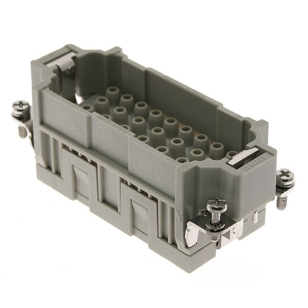 Mencom CQEM-32N Standard, CQE series, Male Rectangular Insert, size 77.27, 32 pin, 16 amp, Crimp, (33-64) | American Cable Assemblies