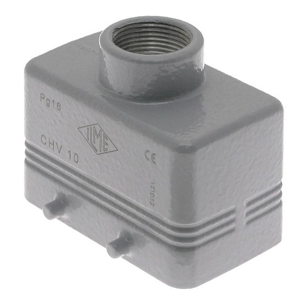Mencom CHV-10 Standard, Rectangular Hood, size 57.27, 4 Pegs, Top PG16 cable entry | American Cable Assemblies