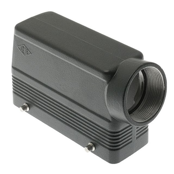 Mencom MAOE-24.40 E-Xtreme Series, Rectangular Hood, size 104.27, 4 Pegs, Side M40 cable entry, High Construction | American Cable Assemblies