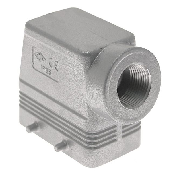 Mencom CAOT-10.5 Standard, Rectangular Hood, size 57.27, 4 Pegs, Side .75-NPT cable entry, High Construction | American Cable Assemblies