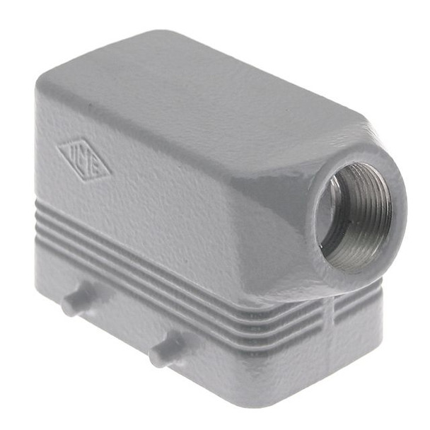 Mencom CMO-03 Insulated, Rectangular Hood, size 57.27, 4 Pegs, Side PG16 cable entry | American Cable Assemblies