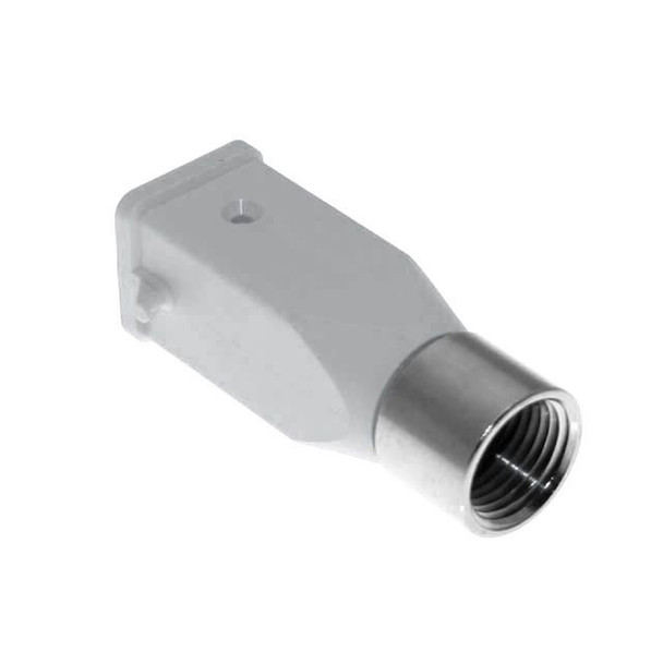 Mencom CKT-03.4V Plastic, Rectangular Hood, size 21.21, 2 Pegs, Top .5-NPT cable entry, White | American Cable Assemblies