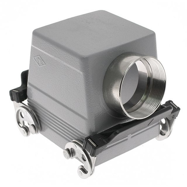 Mencom CHO-32X Standard, Rectangular Hood, size 77.62, Double Latch, Side PG36 cable entry | American Cable Assemblies