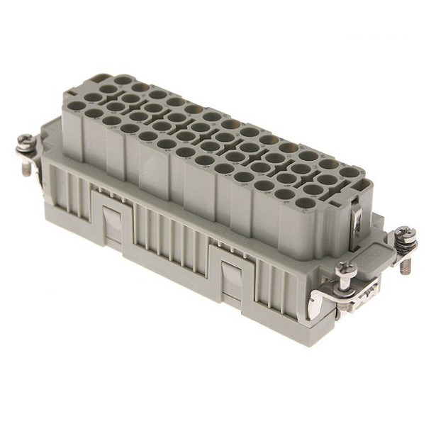 Mencom CQEF-46N Standard, CQE series, Female Rectangular Insert, size 104.27, 46 pin, 16 amp, Crimp, (47-92) | American Cable Assemblies
