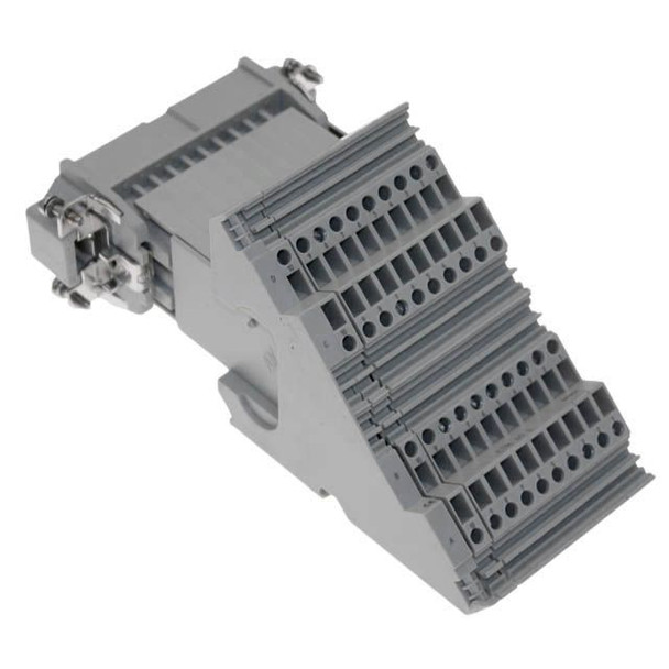 Mencom CTM-40L Standard, CT series, Male Rectangular Insert, size 77.27, 40 pin, 10 amp, Screw Left ground | American Cable Assemblies