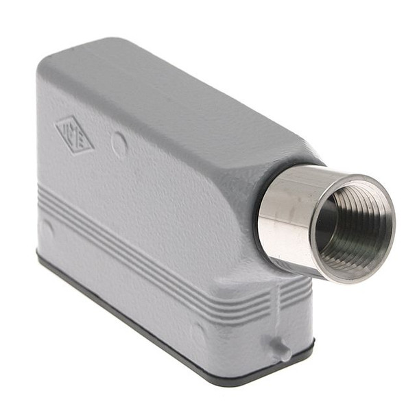 Mencom CZOT-25.4L Standard, Rectangular Hood, size 66.16, 2 Pegs, Side .5-NPT cable entry | American Cable Assemblies Mencom CZOT-25.4L Standard, Rectangular Hood, size 66.16, 2 Pegs, Side .5-NPT cable entry | American Cable Assemblies