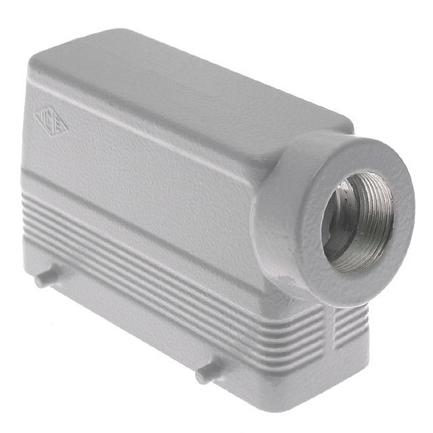 Mencom CMAO-16.21 Insulated, Rectangular Hood, size 104.27, 4 Pegs, Side PG21 cable entry, High Construction | American Cable Assemblies