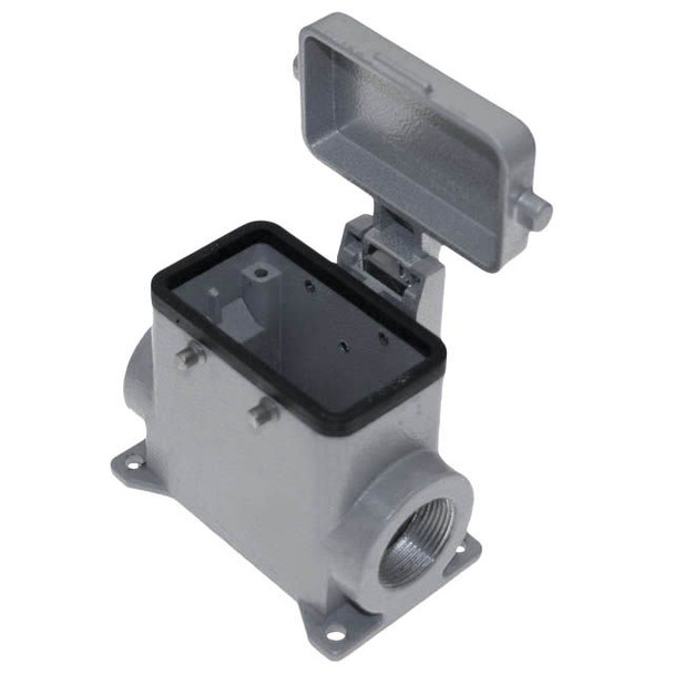 Mencom CMAP-03CS2 Insulated, Rectangular Base with cover, Surface mount, size 57.27, 4 Pegs, 2 Side PG21 cable entries, High Construction | American Cable Assemblies