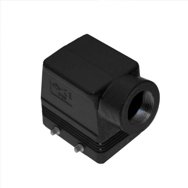 Mencom CAOW-50.29 Aggressive, Rectangular Hood, size 66.40, 4 Pegs, Side PG29 cable entry, High Construction | American Cable Assemblies