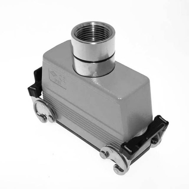 Mencom CAVT-24.6G Standard, Rectangular Hood, size 104.27, Double Latch with gasket, Top 1.0-NPT cable entry, High Construction | American Cable Assemblies