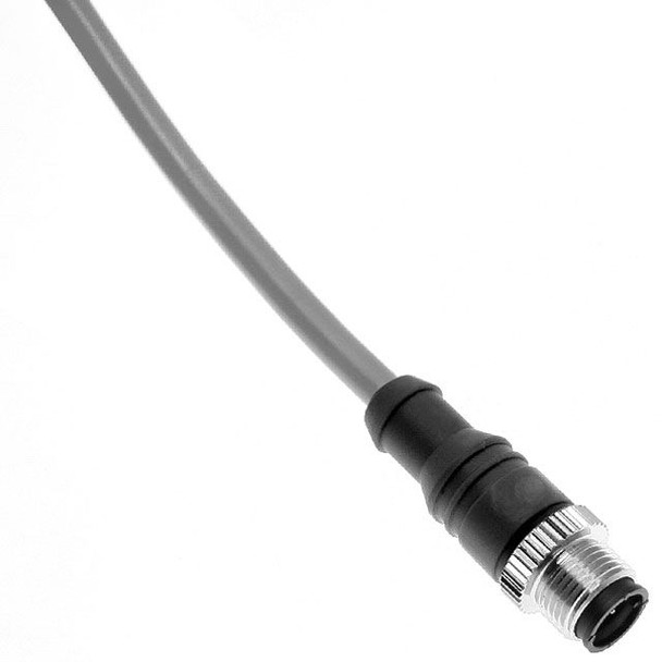 Mencom MEC-5MP-10M MEC, Cordset, 5 Pole, Male Straight, 10 Meters, 4A, Gray, PVC, Nickel Plated Brass | American Cable Assemblies