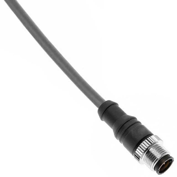 Mencom MDCDD-5MP-5M DeviceNet Drop, M12, Cordset, Shielded Cable, Not shielded to coupling nut, 5 Pole, Male Straight, 5M, 4A, Gray, PVC | American Cable Assemblies