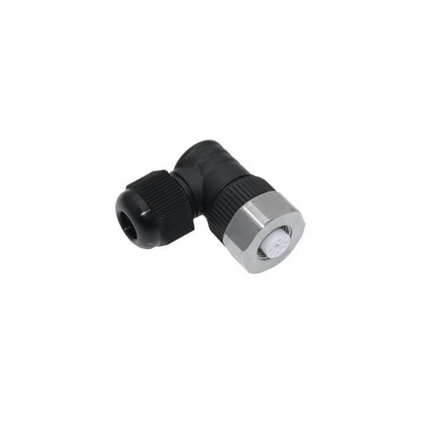 Mencom MDC-5FP-FW09-R-SS MDC, Field Wireable, 5 Pole, Female Right Angle, 4-8mm, Stainless Steel | American Cable Assemblies