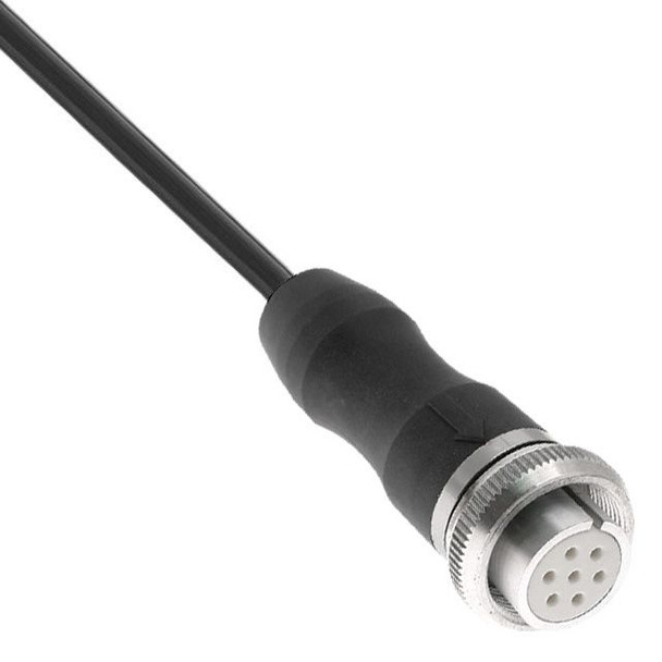 Mencom MS16SW-3AFP-2M-B MIL-SPEC Size 16S-3A, Cordset, 3 pole, Female Straight, 2M, 13A, Black, TPE | American Cable Assemblies