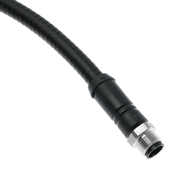 Mencom MDC-4MP-1M-A03-SS MDC, Cordset, 4 Pole, Male Straight, 1M, 4A, PVC Covered Stainless Steel with Yellow PVC Cable Inside, Stainless Steel | American Cable Assemblies