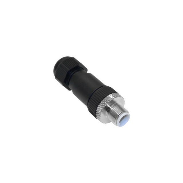 Mencom MDE45-4MP-FW09 Ethernet, Field Wireable, 4 Pole, M12 D-Coded Male Straight, PG09 4-8mm | American Cable Assemblies