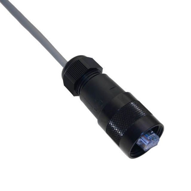 Mencom E45V3-8MP-10M Ethernet, Cordset, 8 Pole, E45V3 Male Straight, 10M, Gray, PVC, UL508A, UL50, UL50E | American Cable Assemblies