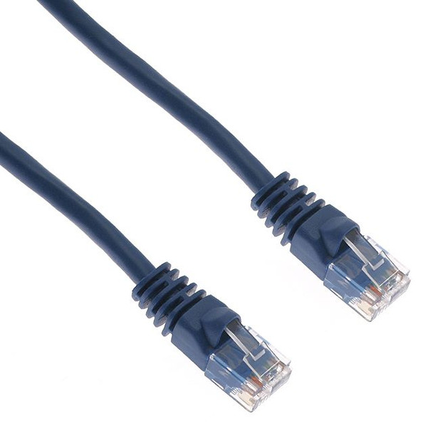 Mencom RJ45-IC-25-BU Panel Interface Connector Accessory & Ethernet, Over-molded RJ45 cable, 25', Blue, PVC | American Cable Assemblies