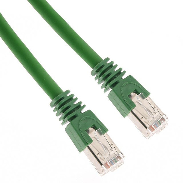 Mencom CW-3-J2M87 Ethernet, Over-molded, Cordset, 4 Pairs, RJ45 Male / RJ45 Male Straight, 3M, 27awg, 1.5A, Cat. 7, Green, PUR | American Cable Assemblies