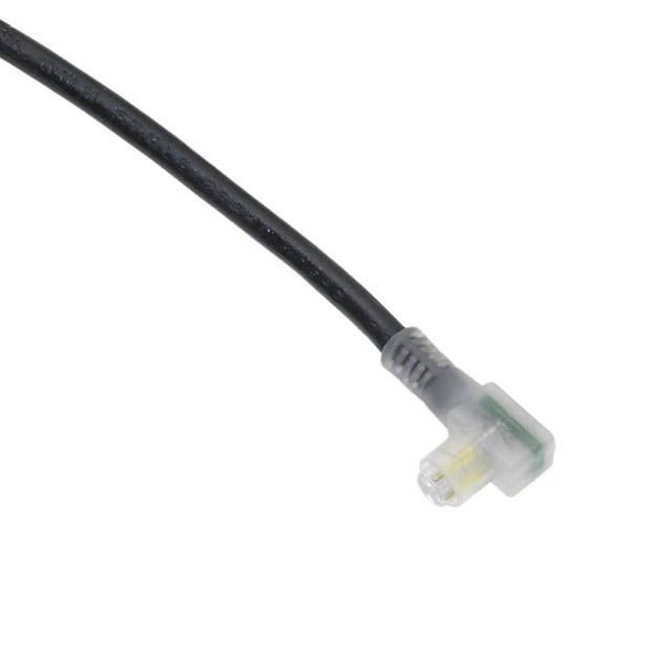 Mencom NAN-3FP-2M-R-PNP NAN, Cordset, 3 Pole, Female Right Angle, 2 Meters, 3A, Black, PVC, Snap-on, PNP | American Cable Assemblies