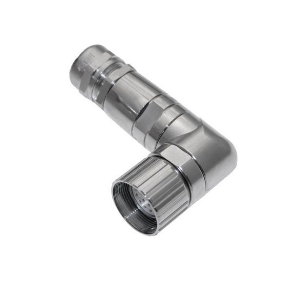 Mencom MCV-19FP-FW-R-CC MCV, M23, Field Wireable, 19 Pole, Female Right Angle, Crimp, 4A | American Cable Assemblies