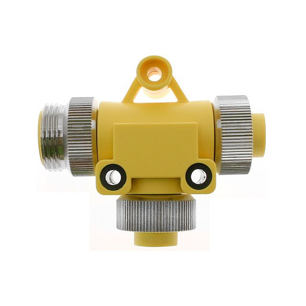 Mencom MIN-4MFF-T MIN Size I, Accessory, Male to Female "T" with Female drop, 4 Pole, 8A | American Cable Assemblies