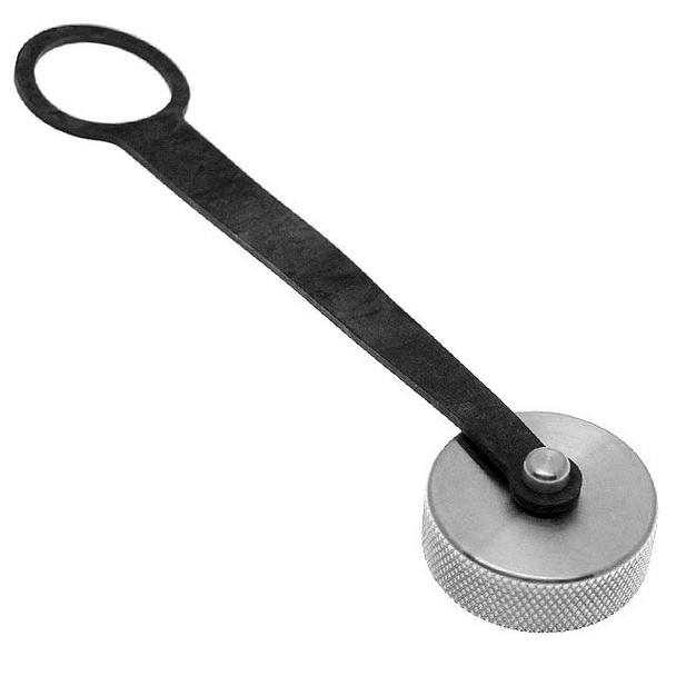 Mencom MIN-3-CAP-SS-T MIN Size III Stainless Steel Cap With NBR Tether | American Cable Assemblies