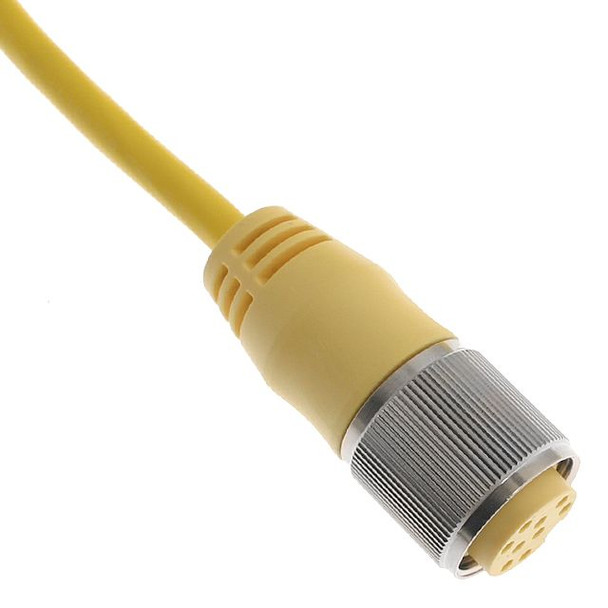 Mencom MIN-12FPX-20 MIN Size III, Cordset, 12 Pole, Female Straight, 20 Ft, 4A, Yellow, PVC | American Cable Assemblies