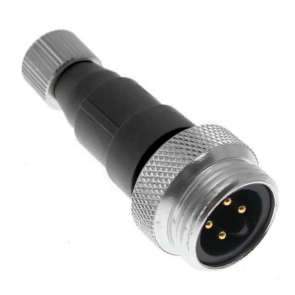 Mencom MINEDC-4MFP-AD1-B MIN Size I Male to MDC Female Adapter, 4 pole, Black | American Cable Assemblies