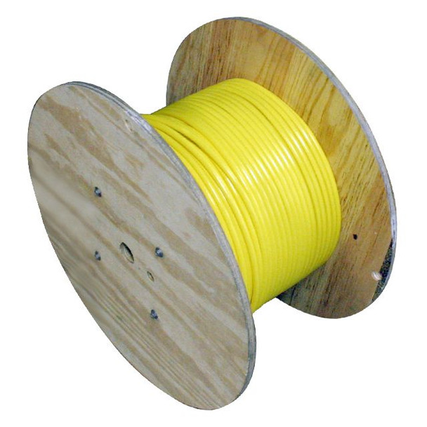 Mencom 10CX001-0250 MIN Size I, Raw Spool Cable, 4 Pole, 18awg, Yellow, PVC, 250 ft. | American Cable Assemblies