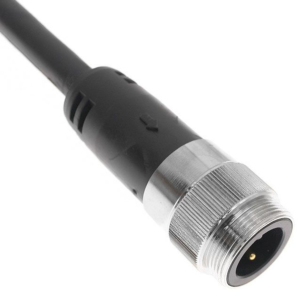 Mencom PMINW-32MP-15M-C011 MIN Power Distribution Series, Cordset, 3 Pole, Male Straight, 15M, 12awg, 35A, Black, TPE, TC-ER, FT4 | American Cable Assemblies