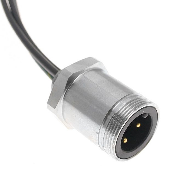 Mencom PMIN-30MR-1M-34 MIN Power Distribution Series, Receptacle, 3 Pole, Male Straight, 1M, 10awg, 42A, .75-NPT, Front Mount, Nickel Plated Brass | American Cable Assemblies
