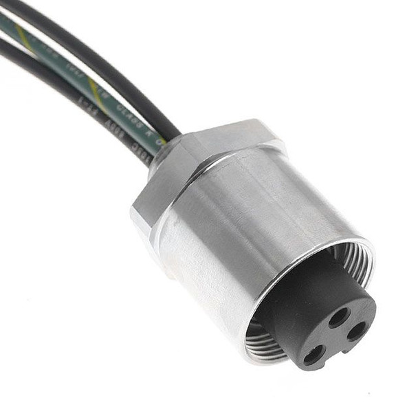 Mencom PMIN-42FR-2M-34 MIN Power Distribution Series, Receptacle, 4 Pole, Female Straight, 2M, 12awg, 30A, .75-NPT, Front Mount, Nickel Plated Brass | American Cable Assemblies