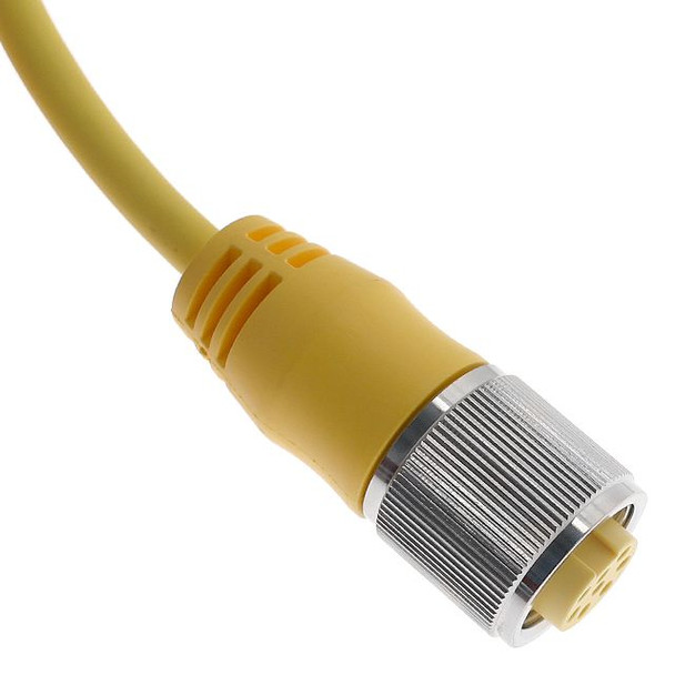 Mencom MIN-7FPX-40 MIN Size II, Cordset, 7 Pole, Female Straight, 40 Ft, 5A, Yellow, PVC | American Cable Assemblies