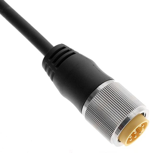Mencom MIN-7MP-6-C011 MIN Size II, Cordset, 7 Pole, Male Straight, 6 Ft, 8A, Black, TC-ER | American Cable Assemblies
