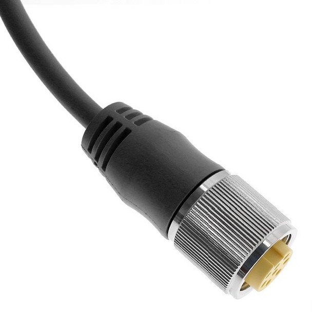 Mencom MIN-8FP-6-C011 MIN Size II, Cordset, 8 Pole, Female Straight, 6 Ft, 7A, Black, TC-ER | American Cable Assemblies