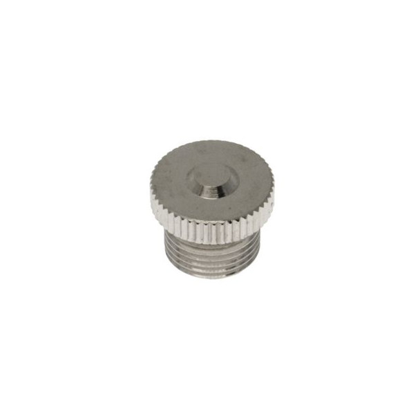 Mencom MDC-PLUG-NC MDC, Accessory, Plug for Female threads, w/o Chain, Nickel Plated Brass | American Cable Assemblies