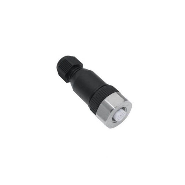 Mencom MDC-4FP-FW07-SS MDC, Field Wireable, 4 Pole, Female Straight, 3-6.5mm, Stainless Steel | American Cable Assemblies