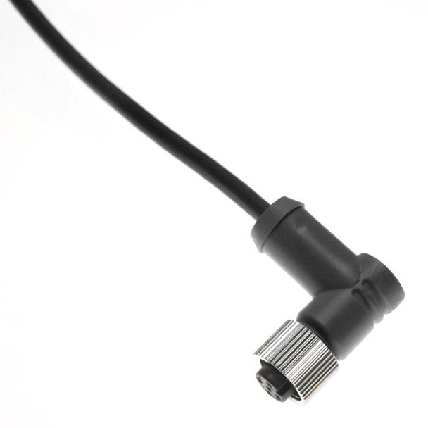 Mencom MDCWF-4FP-2M-R MDC, Hi-Flex, Cordset, 4 Pole, Female Right Angle, 2M, 4A, Black, TPE | American Cable Assemblies