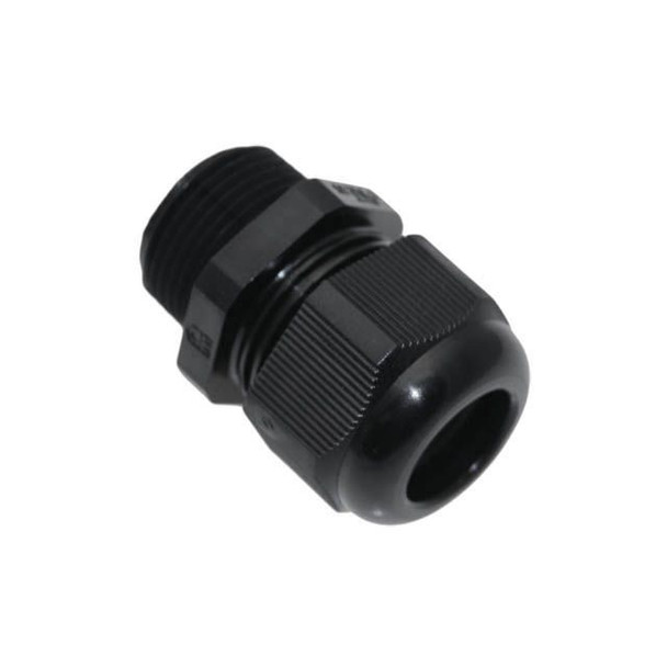 Mencom PCG-3/4-3X7-B .75-NPT, Plastic Gland, Black, with 3 x 7mm holes, 0.256 - 0.295 | American Cable Assemblies