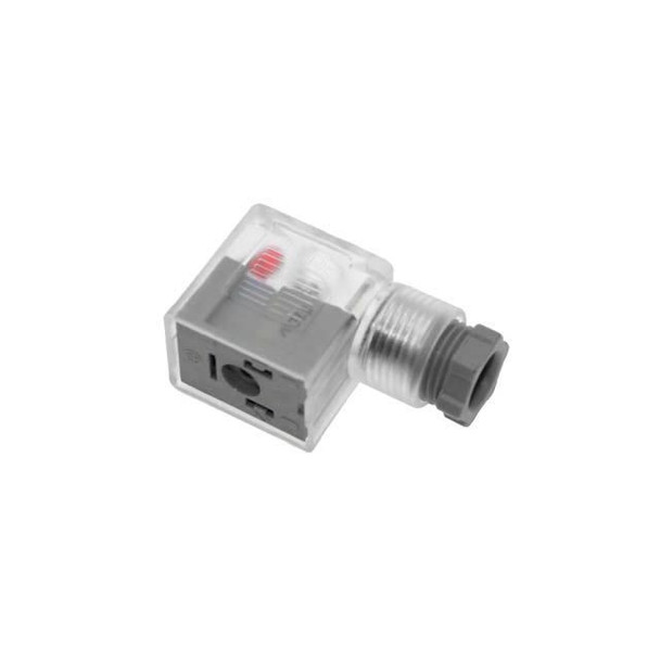 Mencom VBC-029-00 Solenoid Valve Connectors, Field Wireable, 3 Pole, Form B 10mm, 50V, 10A, LED w/Flyback Diode, PG9 opening | American Cable Assemblies