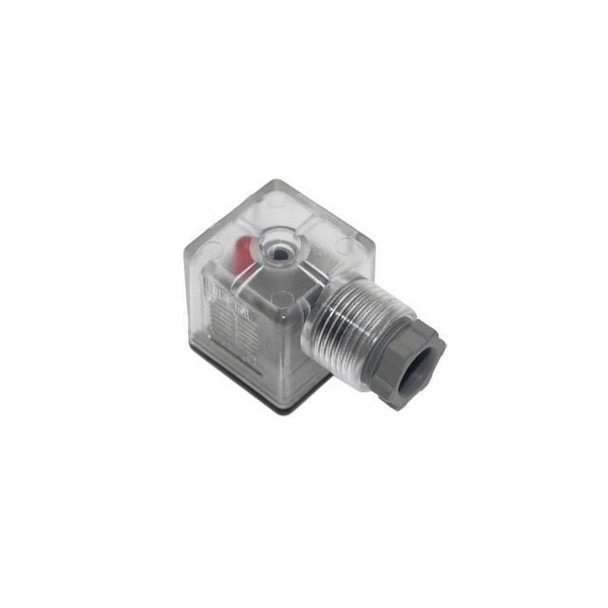 Mencom VAC-029-00 Solenoid Valve Connectors, Field Wireable, 3 Pole, Form A 18mm, 50V, 10A, LED w/Flyback Diode, PG9 opening | American Cable Assemblies