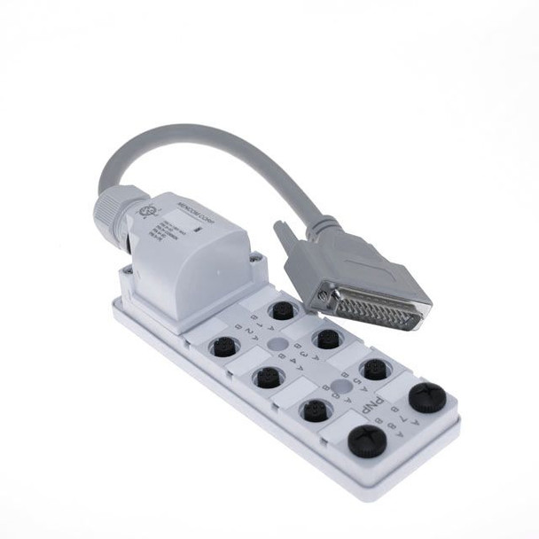 Mencom JDC-85P-225-D003 JDC Junction Blocks, 5 Pin, 8 Port, PNP, D-Sub 0.3 Meters Home Run Connector | American Cable Assemblies